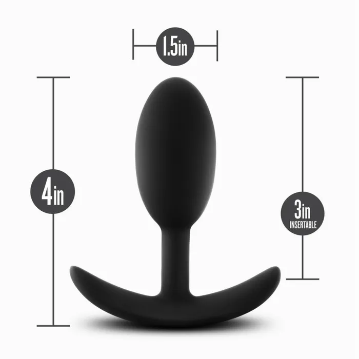 Anal Adventures Male Sex Toys | Anal Adventures Platinum Silicone Vibra Slim Plug Medium