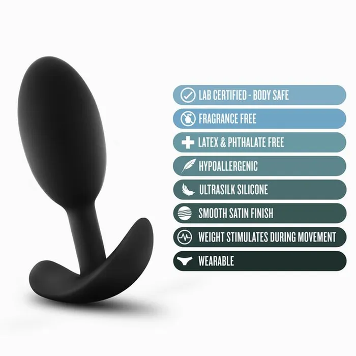 Anal Adventures Male Sex Toys | Anal Adventures Platinum Silicone Vibra Slim Plug Medium