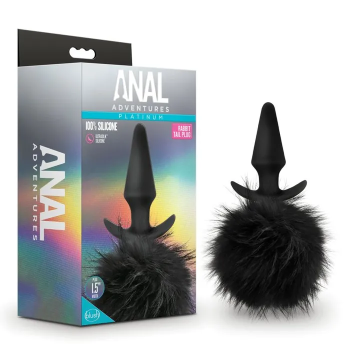 Anal Adventures Platinum Rabbit Tail Plug Anal Adventures Male Sex Toys