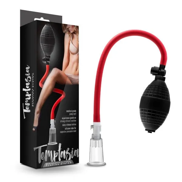 Anal Blush Novelties Temptasia Beginners Clit Pumping System Clear Clitoris Pump