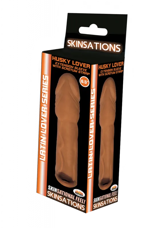 Anal Hott Products Skinsations Latin Lover Series Husky Lover 65 Inch Brown