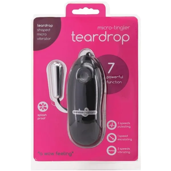 Anal | Micro Tingler - Teardrop (Silver) - Seven Creations