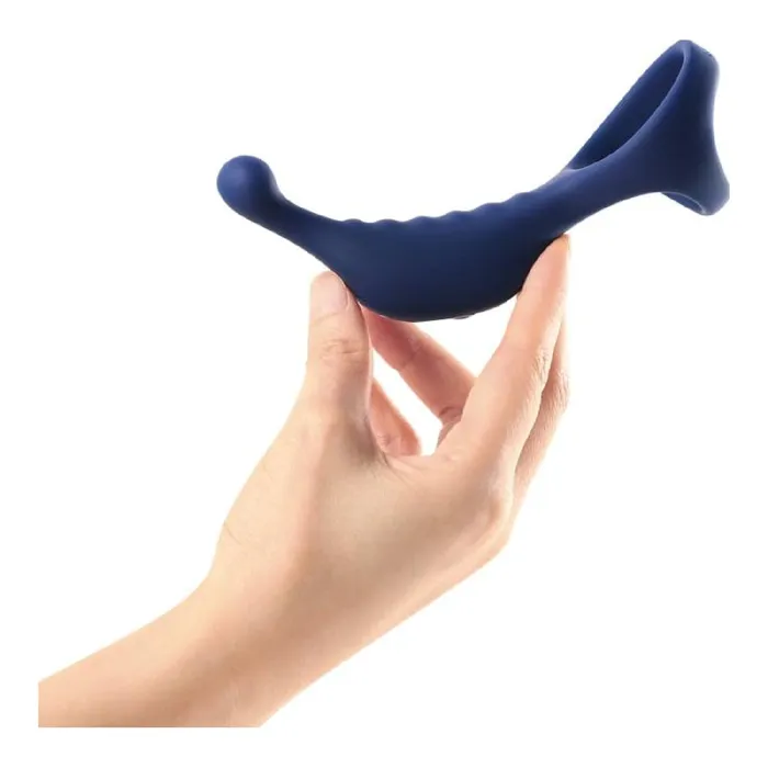 Arosum Underquaker Vibrating Anal Probe with Cockring and Remote | Male Sex Toys