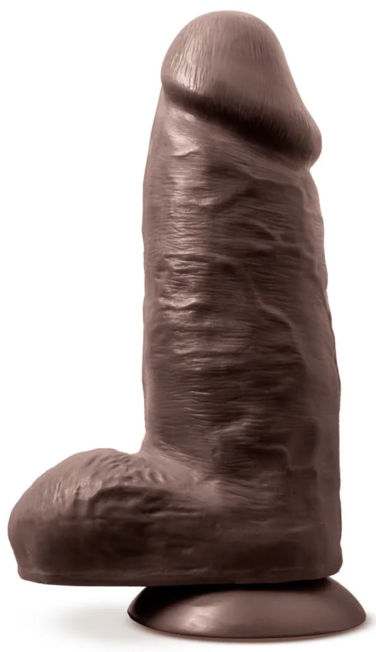 Au Naturel Chub 10 Inch Dildo Chocolate Blush Novelties Dildos