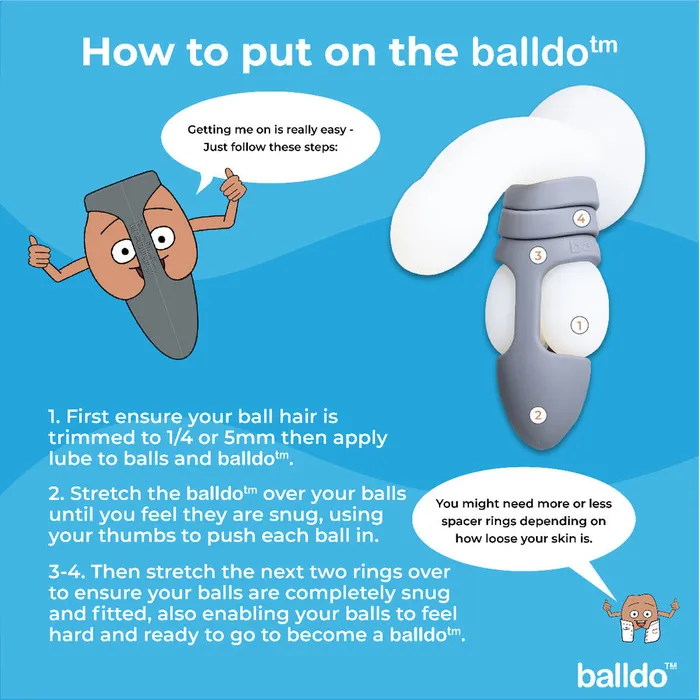 Balldo The Worlds First Ball Dildo Steel Grey | Various Toy Brands Dildos