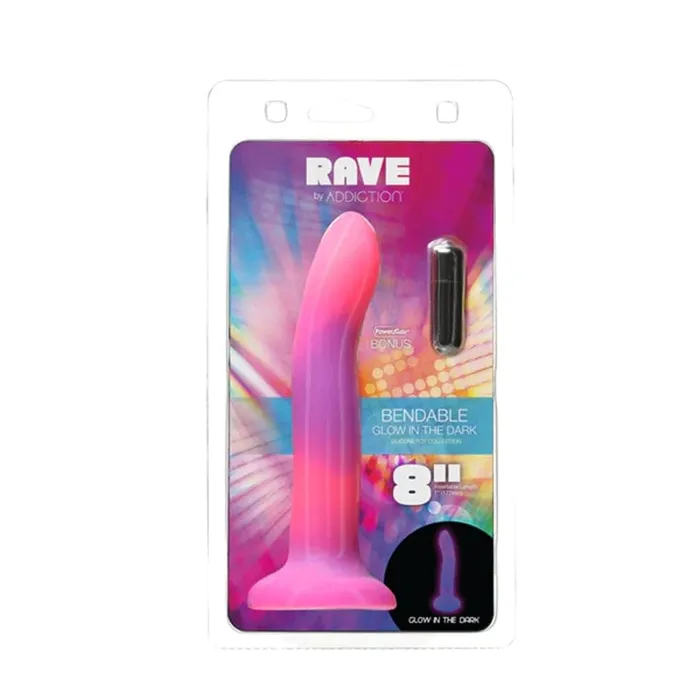 BMS Factory Dildos Addiction Rave Dong 8in Pink