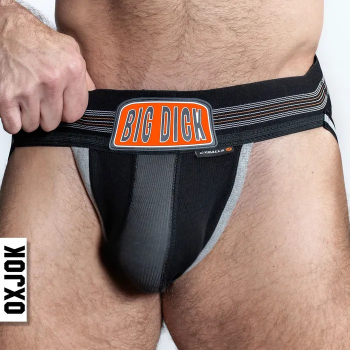 Bulger the Big Pouch Jock Black Iron Medium OXJok Anal