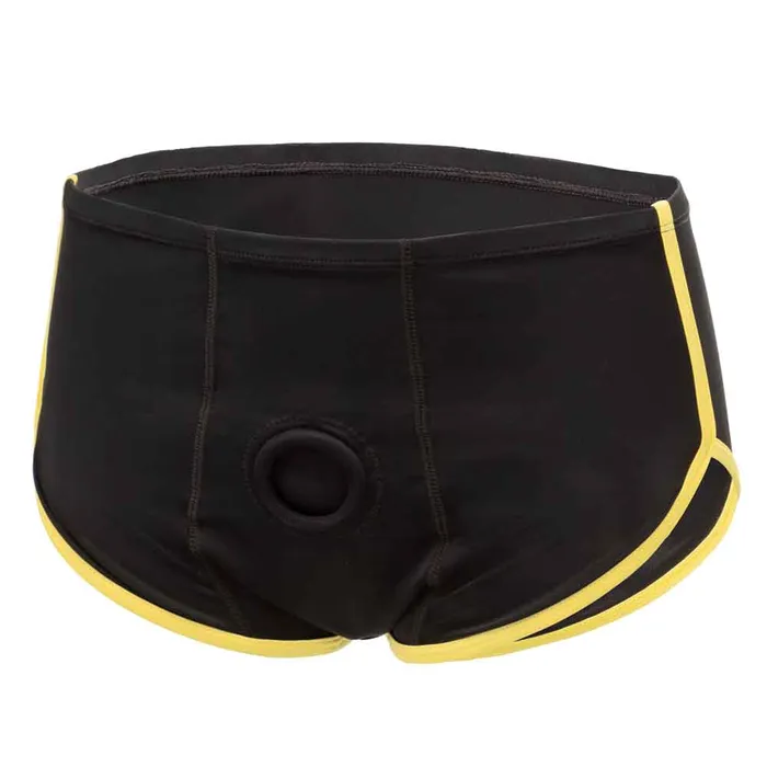 CalExotics Anal Boundless Black and Yellow Brief Smallmedium Blackyellow