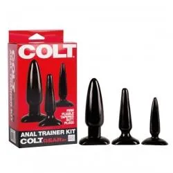 CalExotics Anal Colt Anal Trainer Butt Plug Kit Black