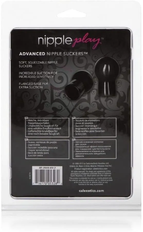 CalExotics Couples | CalExotics Nipple Play Advance Nipple Suckers - Black