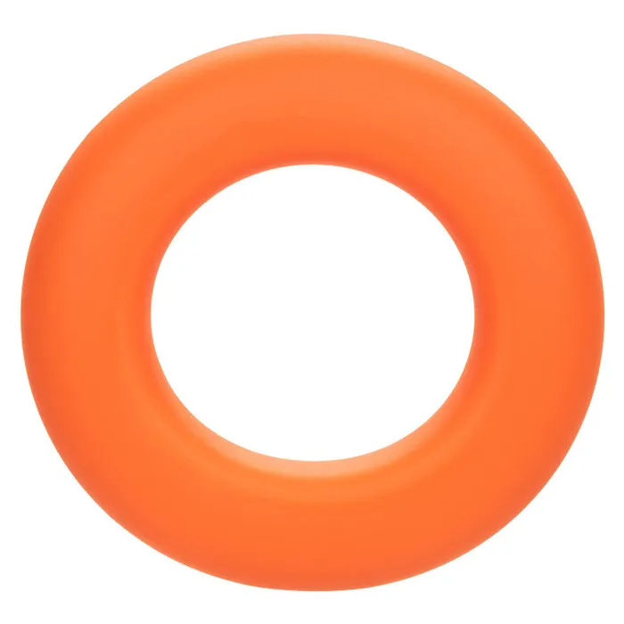 CalExotics Male Sex Toys Alpha Liquid Silicone Prolong Large Ring Orange