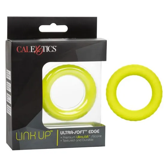 Calexotics Male Sex Toys Link Up UltraSoft Edge Neon Yellow