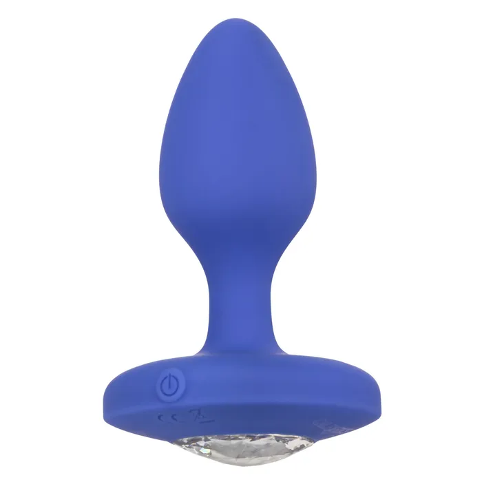 Cheeky Gems Medium Rechargeable Vibrating Probe Blue CalExotics Anal