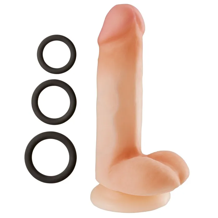 Cloud 9 Novelties Dildos Cloud 9 Novelties Dual Density Real Touch 6 Inch With Balls Flesh