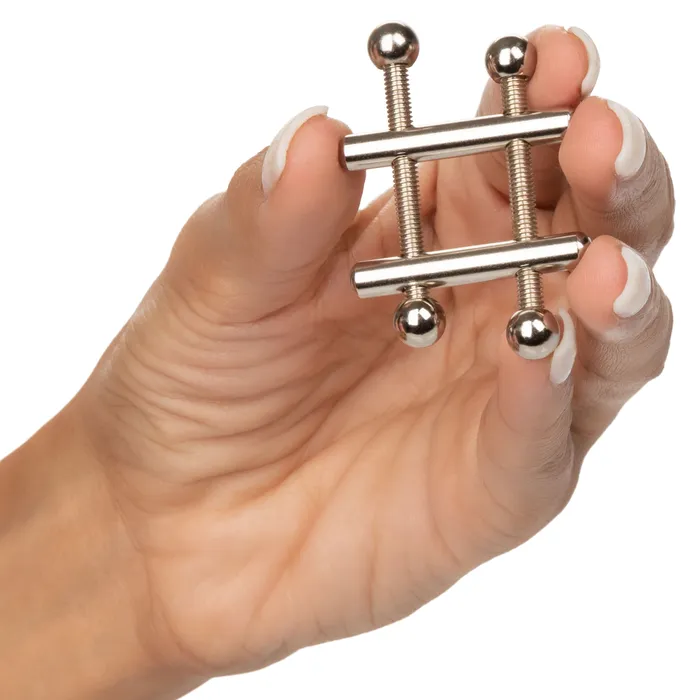 Couples | CalExotics Nipple Grips Crossbar Vices | Fully Adjustable for Intense Nipple Play