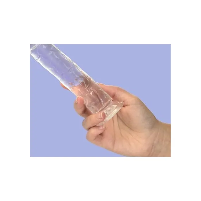 Crystal Dildo Straight 7in Clear | Addiction Dildos