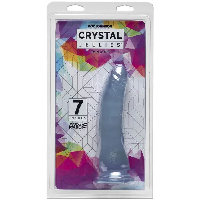 Crystal Jellies 7 in Thin Dong Clear | Dildos