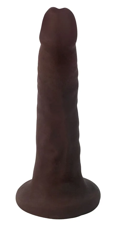 Curve Toys Dildos Easy Riders 6 Inch Slim Dong Chocolate