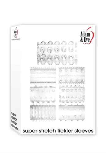 Dildos Adam and Eve Adam and Eve Super Stretch Sleeves Clear