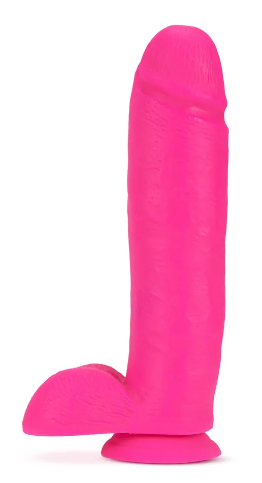 Dildos Blush Novelties Neo 10 Inch Dual Density Dildo Neon Pink