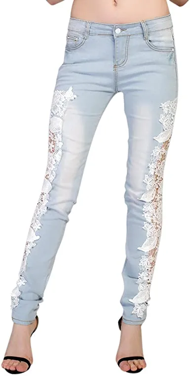 Dildos Light Wash Sexy Floral Fashion Destroyed Skinny Jeans Perfectly Incorrect