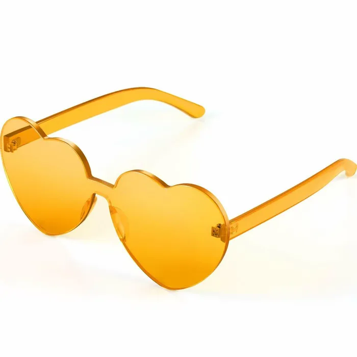 Dildos Perfectly Incorrect Golden Yellow Sweet Heart Sunglasses