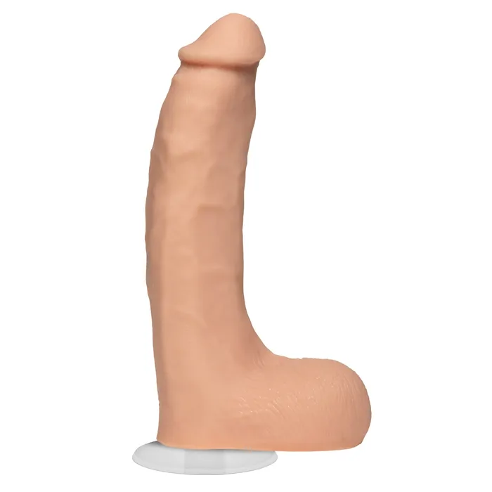 Dildos Signature Cocks Chad White 85 Inch Ultraskyn Cock With Removable VacULock Suction Cup Doc Johnson