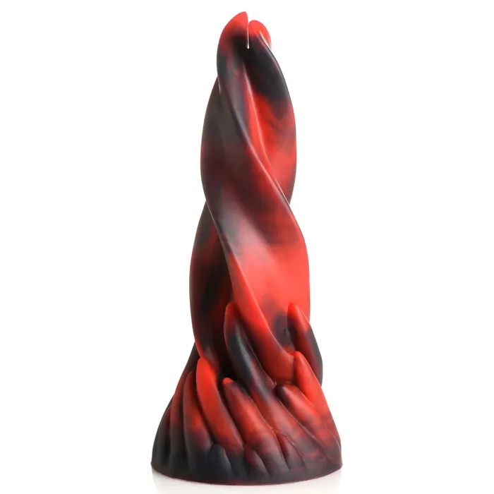 Dildos XR Brands Creature Cocks Hell Kiss Twisted Tongues Silicone Dildo Red