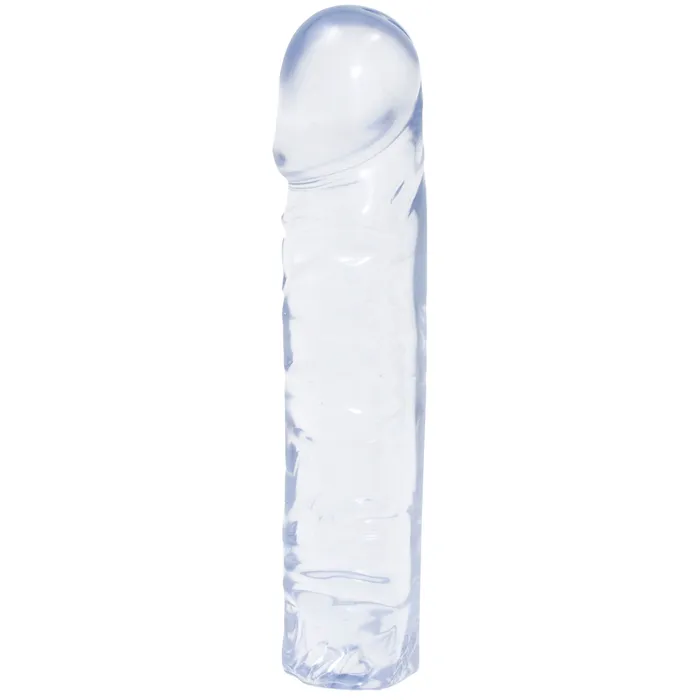 Doc Johnson Crystal Jellies Classic Dong 8 Inch Clear Dildos