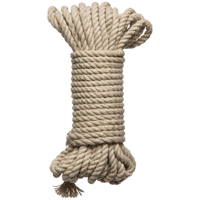 Doc Johnson Merci Bind and Tie 6mm Hemp Bondage Rope 30 Feet Natural Couples