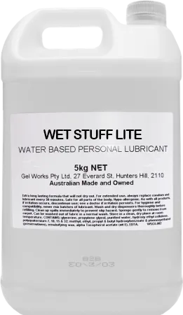 Gel Works Sexual Health & Wellbeing | Wet Stuff Lite 5kg Personal Lubricant Water-Based Sex Lube