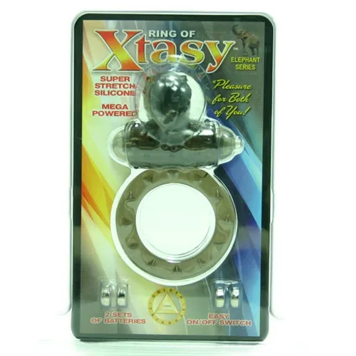 Golden Triangle Ring of Xtasy Grey Elephant Male Sex Toys