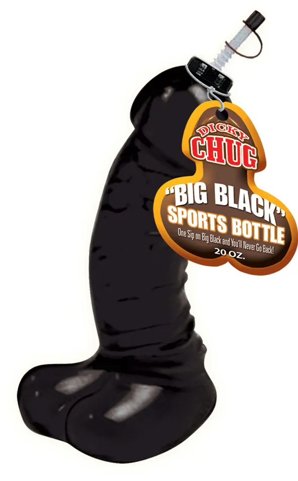 Hott Products Anal Dicky Chug Sports Bottle Black