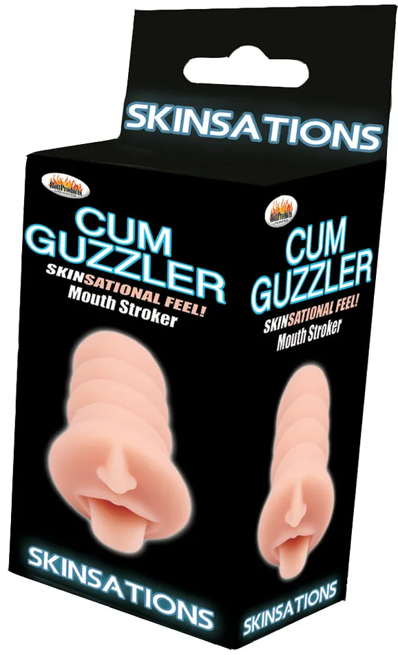 Hott Products Skinsations Cum Guzzler Mouth Tongue Oral Stroker Male Sex Toys