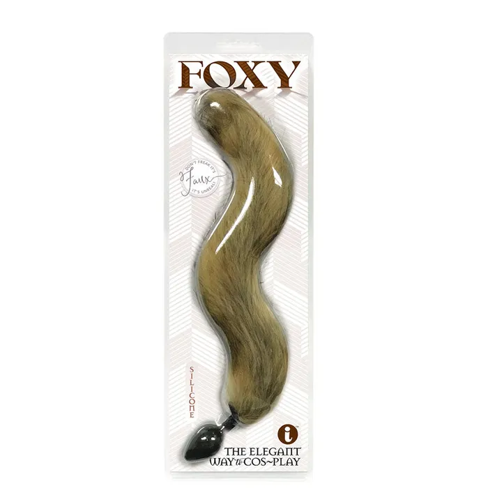 Icon Brands Anal Foxy Fox Tail Silicone Butt Plug