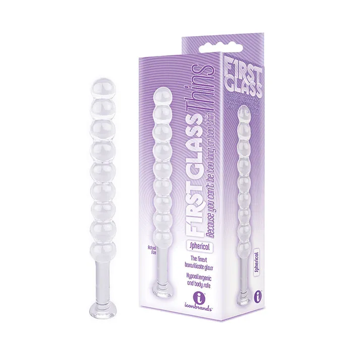 Icon Brands Dildos The 9s First Glass Thins Spherical