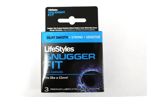 Lifestyle Condoms Anal Lifestyles Snugger Fit 3 Pack