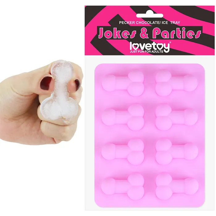 Lovetoy Jokes Parties Pecker Chocolate Ice Cube Tray Hens Night Penis Willy Jelly Mould Male Sex Toys