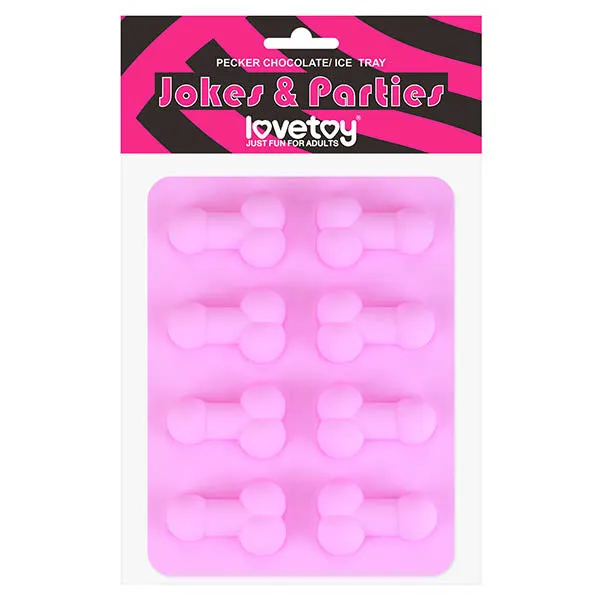 Lovetoy Jokes Parties Pecker Chocolate Ice Cube Tray Hens Night Penis Willy Jelly Mould | Male Sex Toys