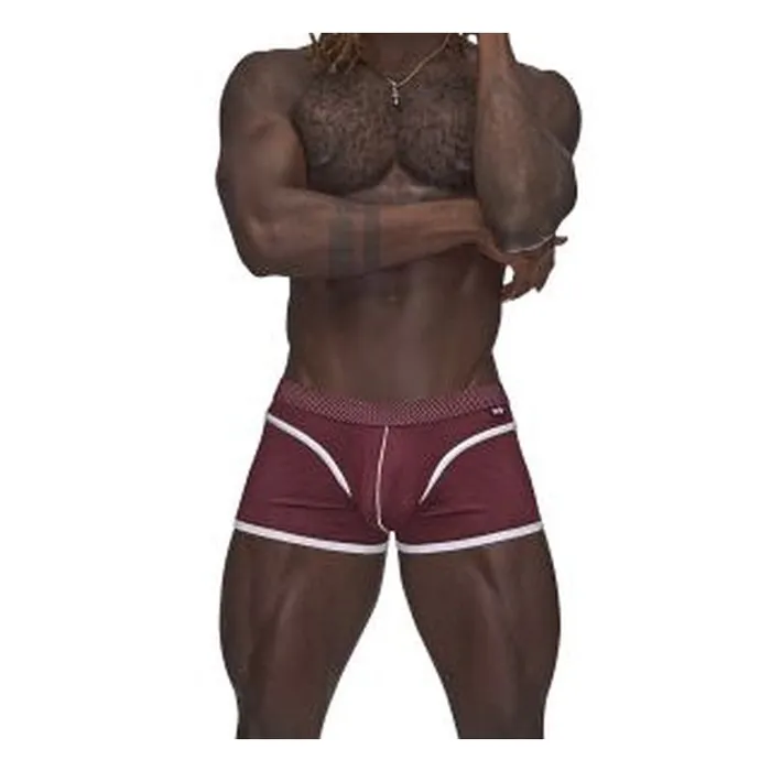 Male Power Sport Mesh Mini Short Burgundy Male Power Male Sex Toys