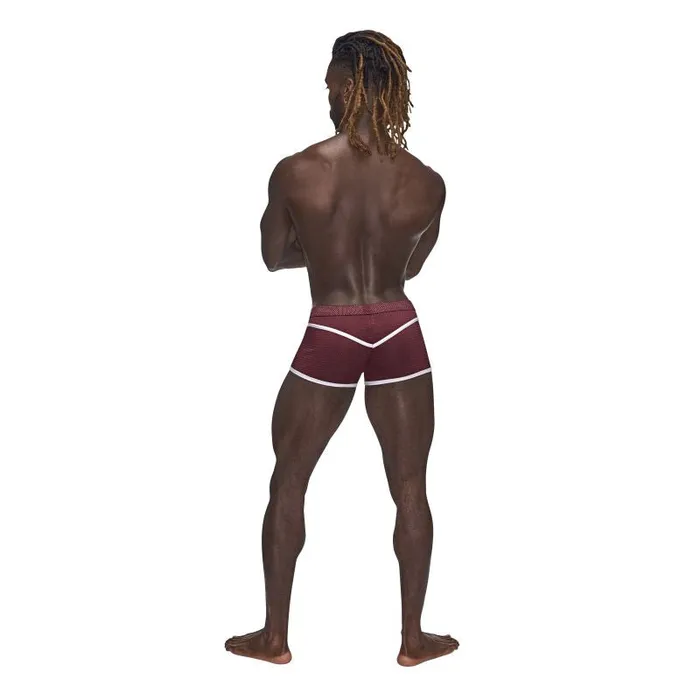 Male Power Sport Mesh Mini Short Burgundy | Male Power Male Sex Toys