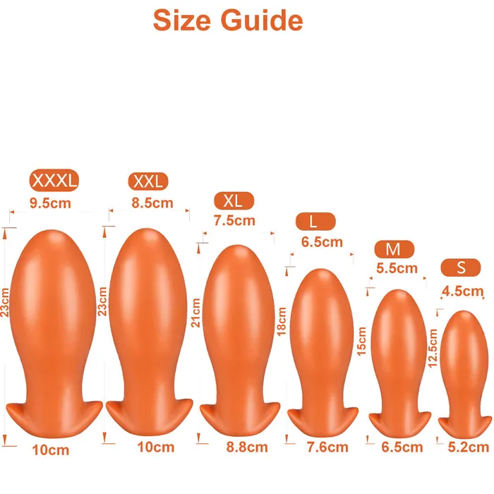 Male Sex Toys | BeBuZZed Bebuzzed DINO EGG Anal Plug Liquid Silicone 12.5cm Gold