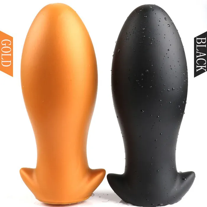 Male Sex Toys | BeBuZZed Bebuzzed DINO EGG Anal Plug Liquid Silicone 12.5cm Gold