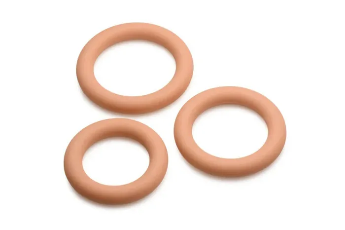 Male Sex Toys Curve Toys Jock Silicone Cock Ring Set in Medium