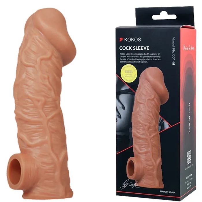 Male Sex Toys Kokos Kokos Cock Sleeve 1 Medium Penis Extender Male Enlarger Couples Sex Toy