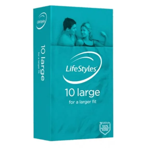 Male Sex Toys Lifestyles LifeStyles Large Condoms 10 Pack