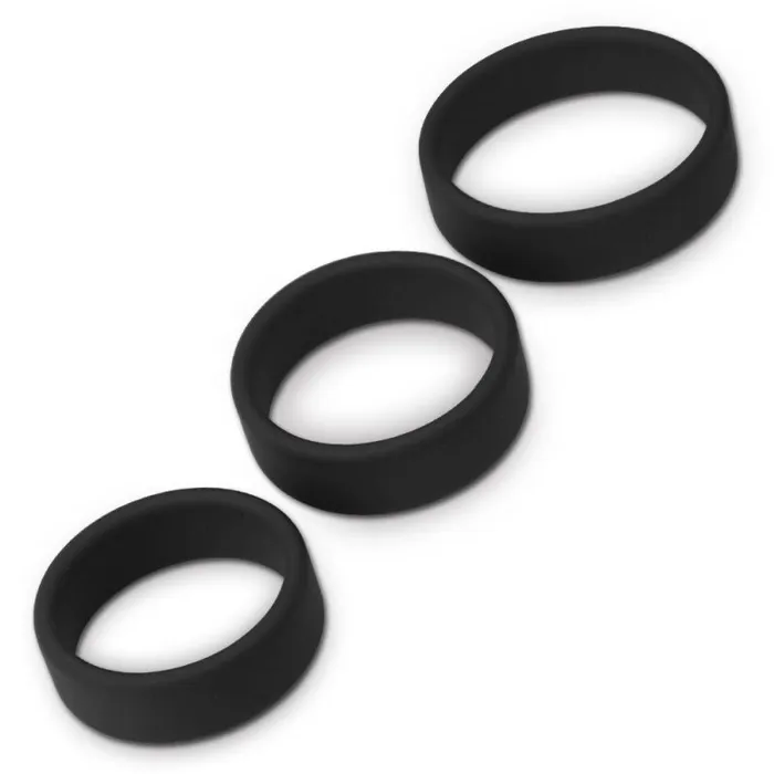 Male Sex Toys | Lovetoy Silicone 3 Pc Pro Cock Ring Set