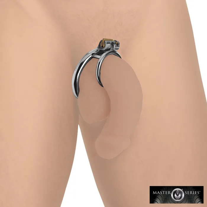 Male Sex Toys Master Series Locking Cock and Ball Ring