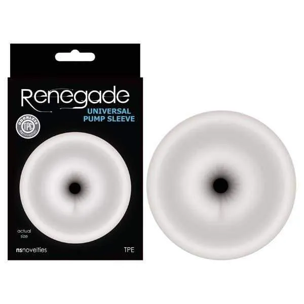 Male Sex Toys NS Novelties Renegade Universal Pump Sleeve Clear AssShaped Penis Pump Sleeve