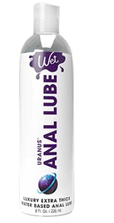 Male Sex Toys Wet Wet Anal Lube 8oz Uranus Extra Thick Water Based